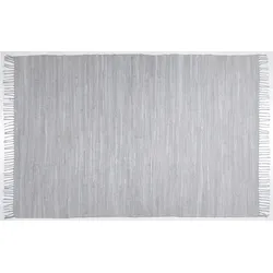 TEPGO Fleckerlteppich Dream Cotton Grau 70 cm x 250 cm Läufer