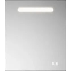 burgbad Eqio Leuchtspiegel mit LED-Beleuchtung, 1 Sensorschalter, Handyhalter, 600x30x700mm, SIIX060PN258