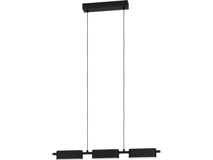 Eglo Pendellampe Rovira Schwarz Aluminium/Stahl 2400 lm Dimmbar B 5 cm - LED - Lichtfarbe: Warmweiss - LED Energiesparlampen