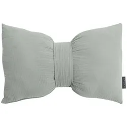 Kissen SCHLEIFE OLINE salbei (BH 45x30 cm) - grün - BH 45x30 cm