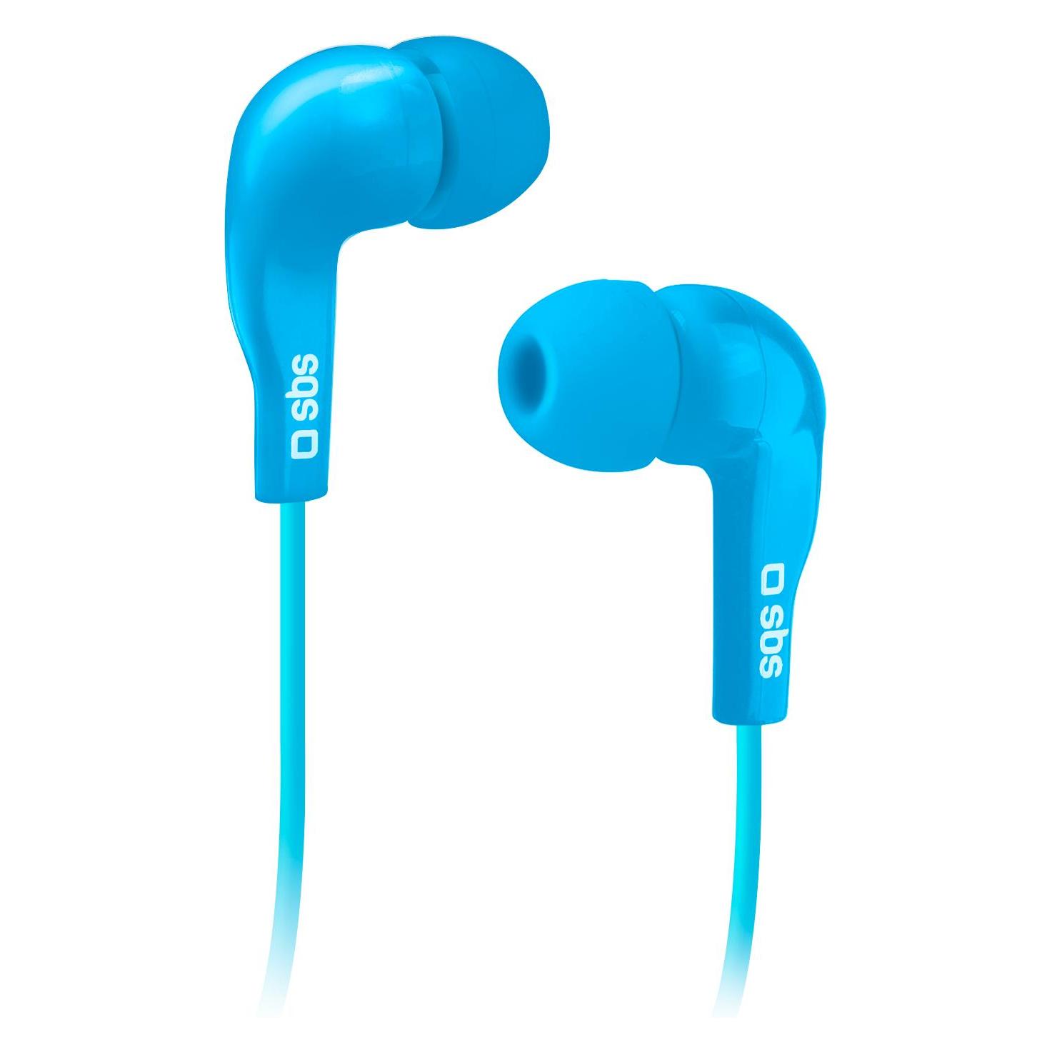 SBS Kopfhörer mit Kabel, Stereo In-Ear Studio Mix 10, 3,5 mm Klinkenstecker mit Mikrofon und Taste zur G (Kabelgebunden) (TEINEARBL)