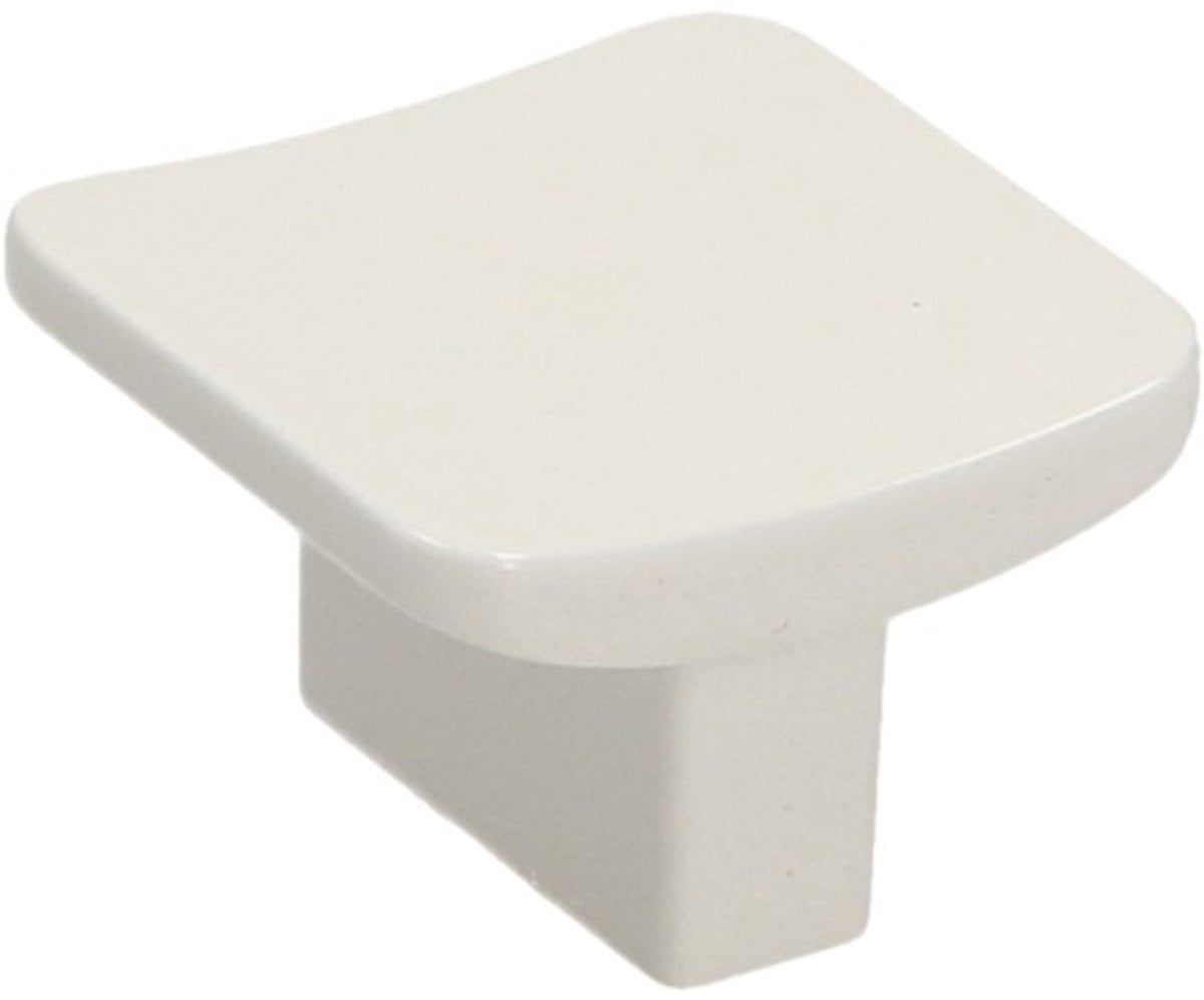 Gamet Serie Meubelknop Wit Mat Zink-Aluminium Legering