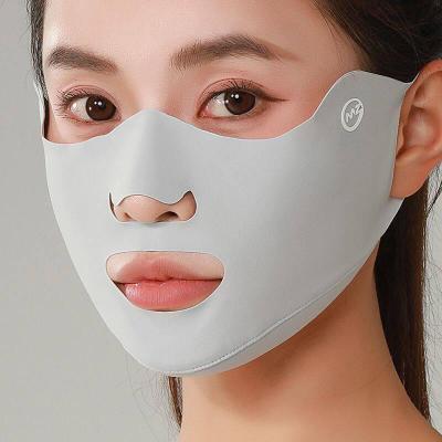 Lush Living Finds Ice Silk UV Protection Face Mask Set Reusable Breathable Outdoor Running & Cycling Mask 2pcs Gray