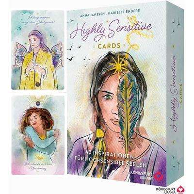 Highly Sensitive Cards - 40 Inspirationen für hochsensible Seelen, Set von Anna Janssen, Königsfurt-urania, 978-3-86826-199-8