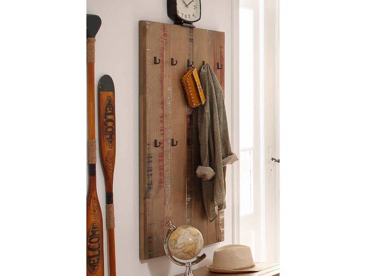Garderobenpaneel OTTO HOME Santo , bunt (braun, bunt, gewischt), Garderobenpaneele, Garderobenpaneel
