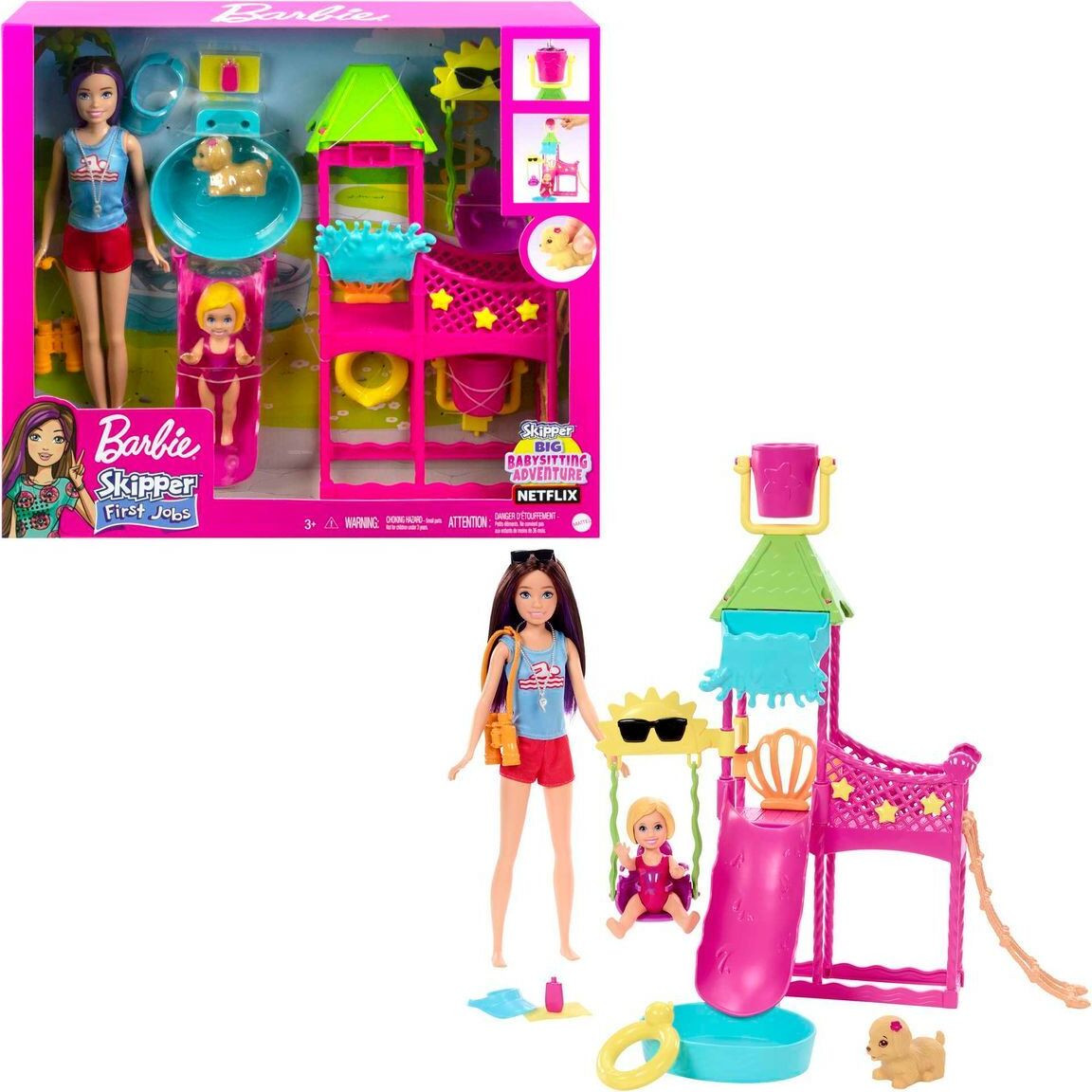 Mattel Barbie HKD80 Oppasset voor een waterpark