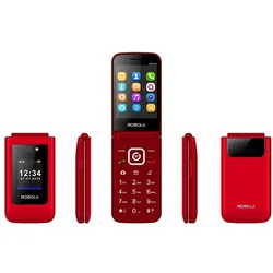 Mobiola Gsm-Telefon Flip Rot Telefon Für Senioren Mb4600 4g, Tastenhandy, Rot