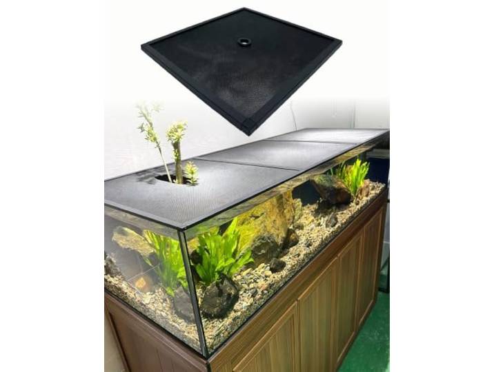 Aquarium-Netzdeckel mit Aluminiumrahmen und feinem Sieb for die Abdeckung von Aquarien und Reptilienhabitaten(80x40cm)