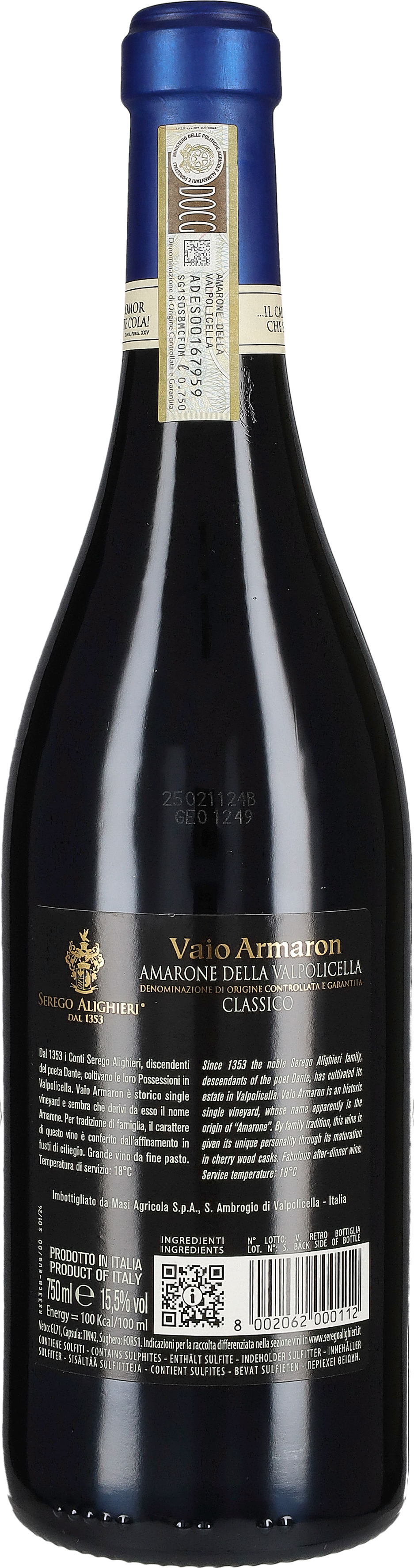 Amarone Classico 'Vaio Armaron' Masi 2017