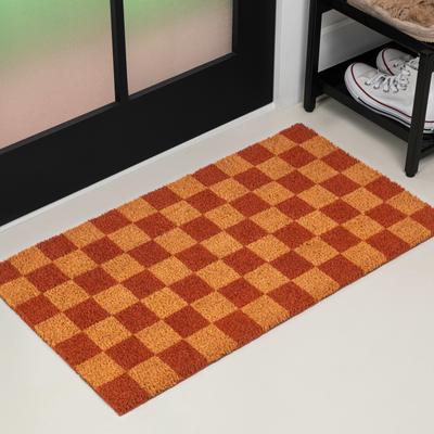 JONATHAN Y Classic Natural Coir Mat Indoor/Outdoor