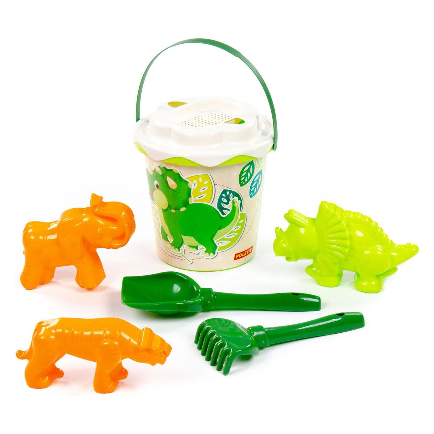Polesie SEAU D.18 CM + 6 ACC DINOSAURE (35975811)