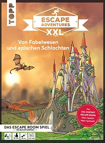Simon Zimpfer - Escape Adventures XXL – Von Fabelwesen und epischen Schlachten: Das ultimative Escape-Room-Erlebnis jetzt in XXL! Mit Mystery-Map, Teilen zum ... für 2-6 Spieler. Über 120 Minuten Spielzeit - Preis vom 18.10.2026 19:22:15 h