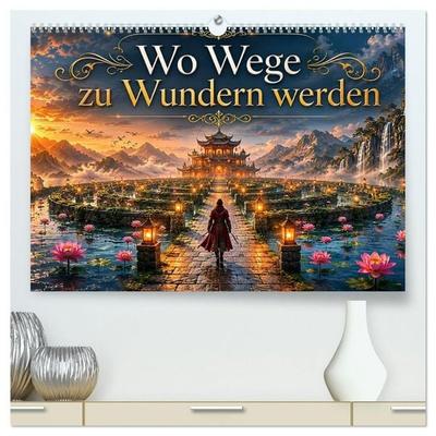Wo Wege zu Wundern werden (hochwertiger Premium Wandkalender 2027 DIN A2 quer), Kunstdruck in Hochglanz