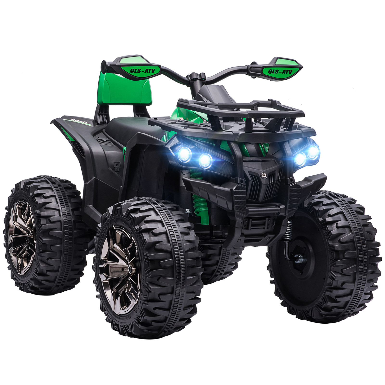 HOMCOM Elektrische kinderquad met licht en muziek, groen
