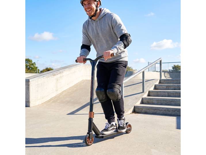 SPORTNOW Trottinette Freestyle Doré ABEC-9 Roues 120mm 360°