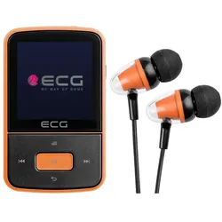 ECG PMP 30 8 GB schwarz orange / MP3- und MP4-Player / 1,5 Zoll / 8 GB / MicroSD / Radio FM (8 GB), MP3 Player + Portable Audiogeräte, Orange, Schwarz