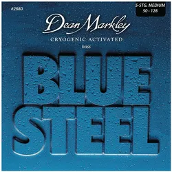 Dean Markley Blue Steel Bass Guitar Strings Medium 5STR 50-128 (5x, E-Gitarre, 0.13"), Saiten