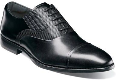 Stacy Adams Lucas - Mens 9.5 Black Oxford Shoes Medium