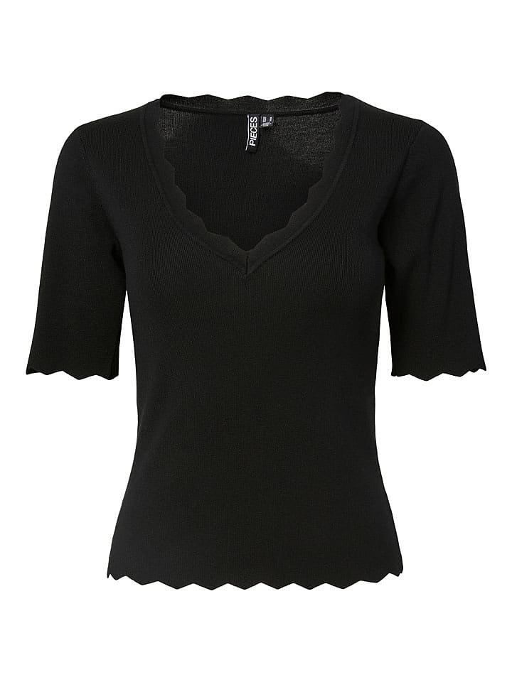Pieces Bluse "Pcjuline" in Schwarz - M