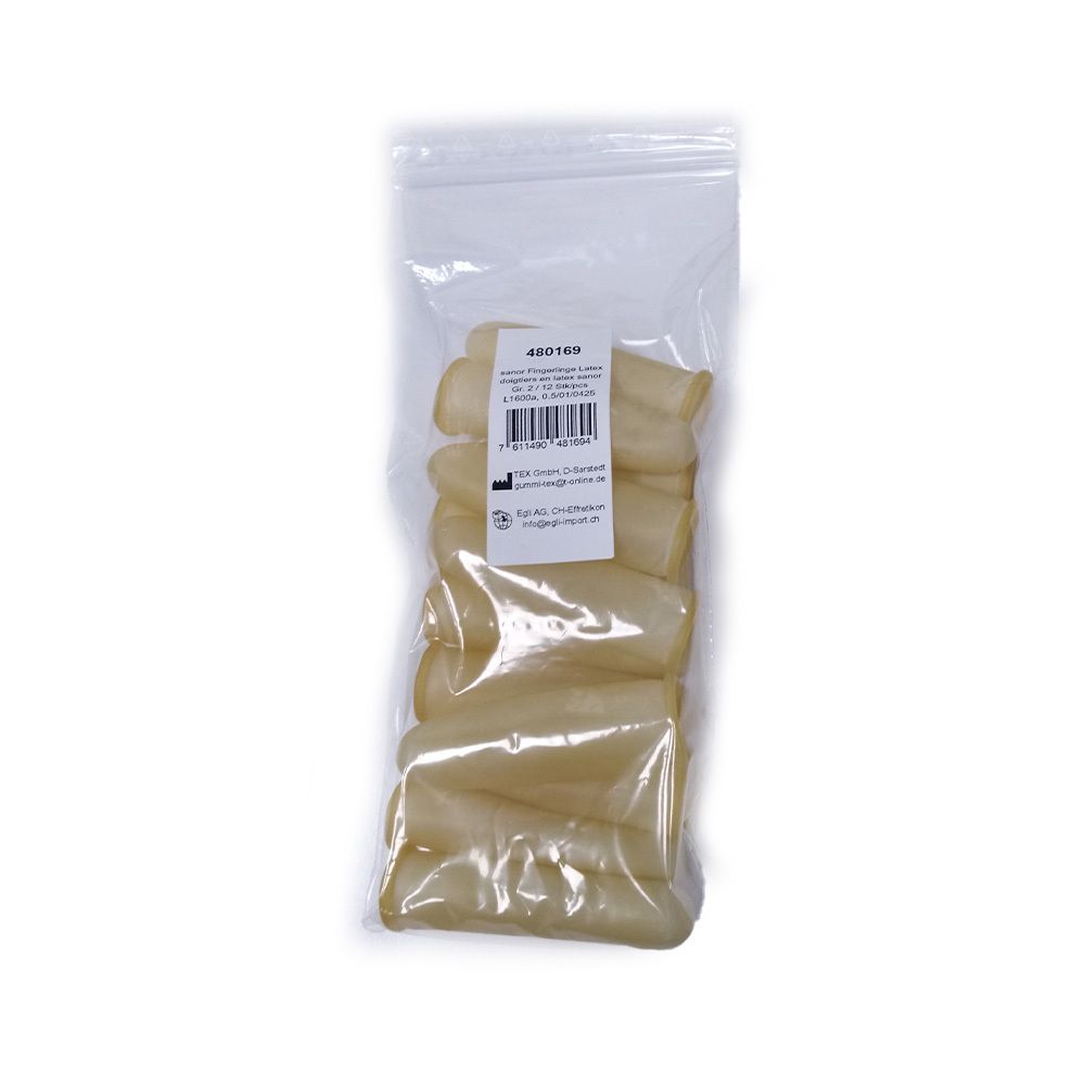 Sanor Fingerling Latex Gr2 gepudert leicht 12 Stk St