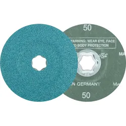 PFERD TOOLS COMBICLICK Zirkon Fiberscheibe für hohen Abtrag auf Stahl - 64290005