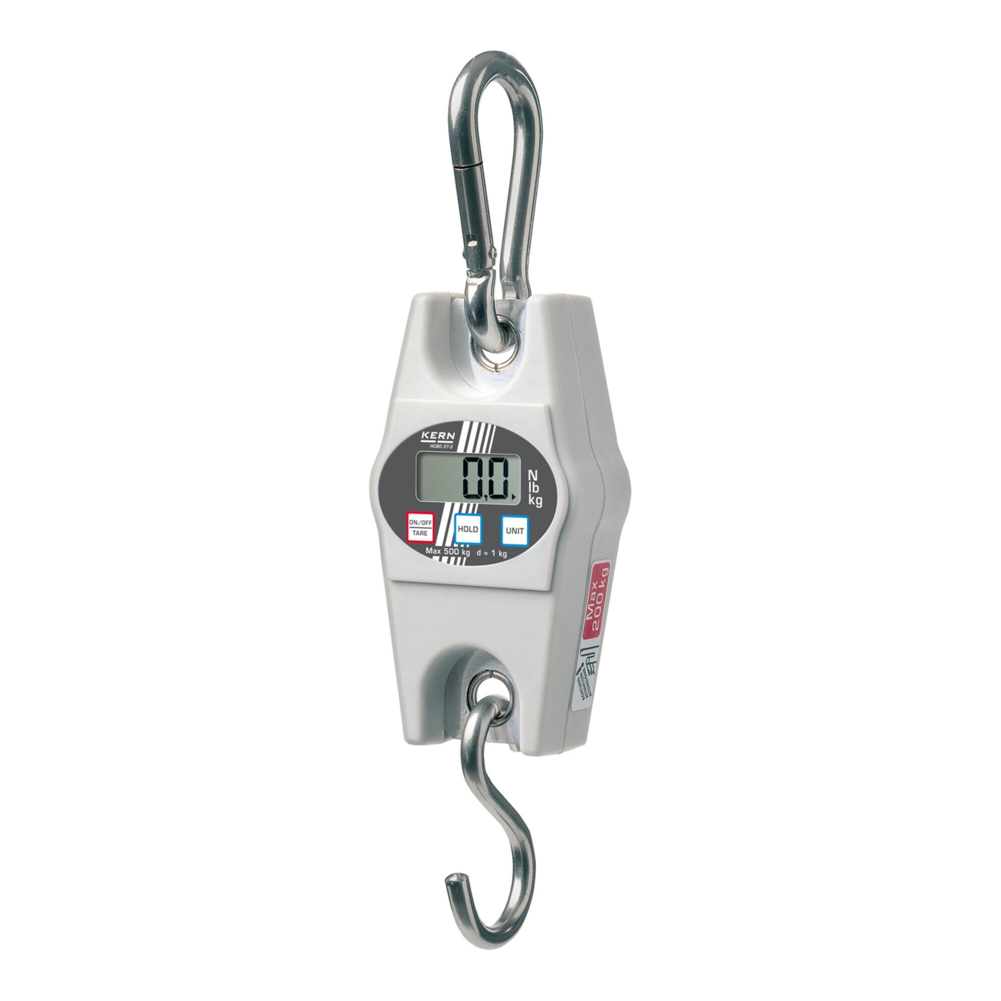 Kern Hängewaage HCB 99K50+C kalibriert, Wägebereich 99 kg, Ablesbarkeit 50 g ; KERN & Sohn)