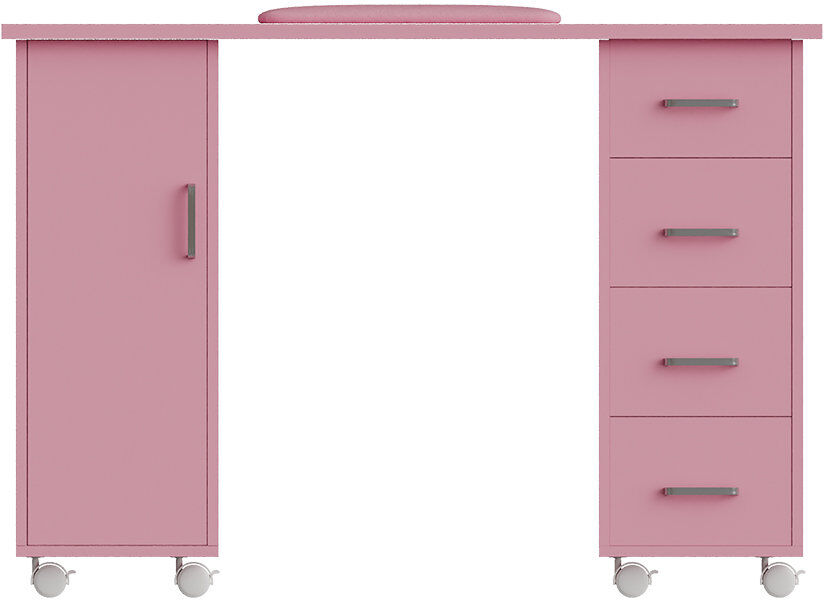 Metro E1-grade Particleboard Makeup Organiser Pink 75cm H X 110cm W X 45cm D