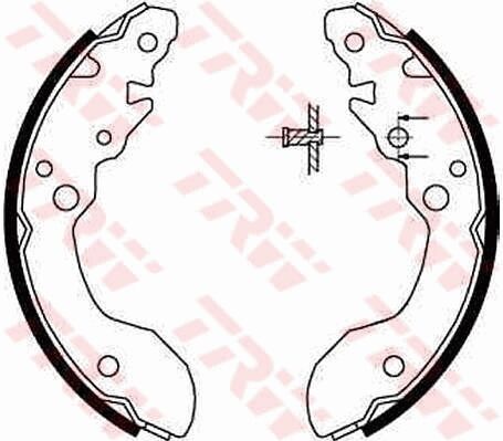 Trw Bremsbackensatz Gs8671 Für Suzuki