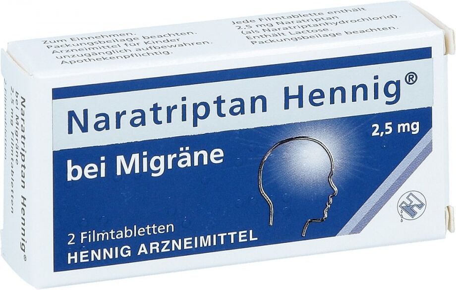 Naratriptan Hennig bei Migräne 2,5mg