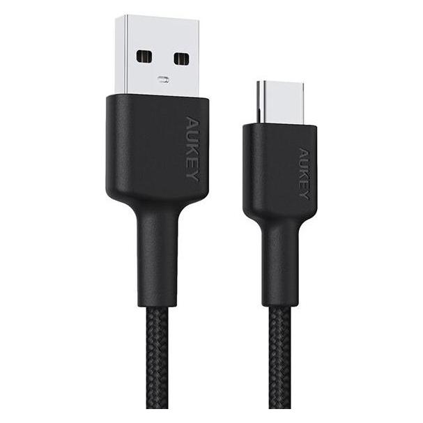 Aukey CB-CA2 OEM USB Kabel 2 m USB 3.2 Gen 1 (3.1 Gen 1) USB A USB C Schwarz (2 m, USB 3.2 Gen 1, 60 W) (CB-CA2 OEM)