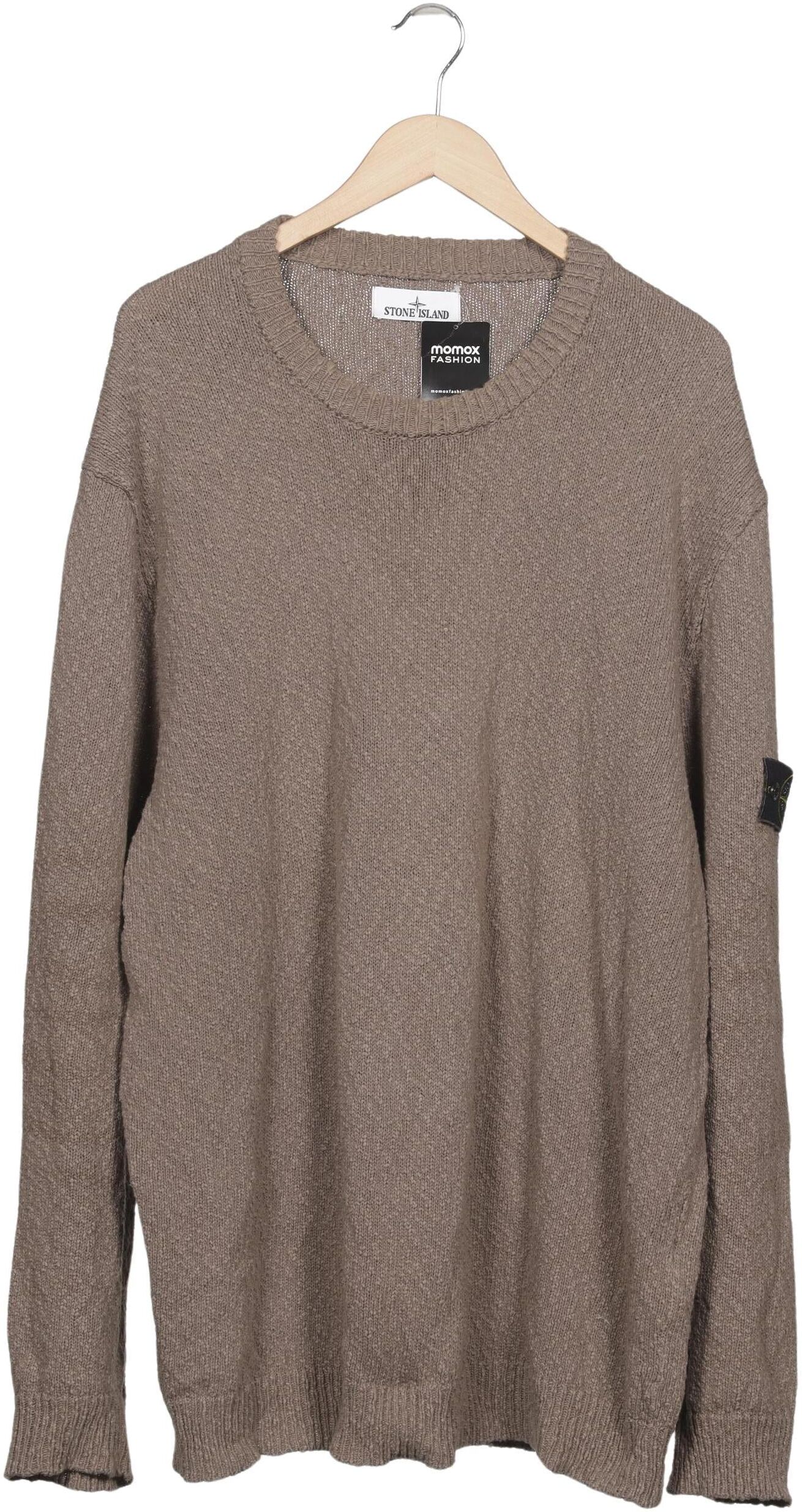 Stone Island Herren Pullover, Braun, Gr. 3Xl, Leinen / Baumwolle - Second Hand