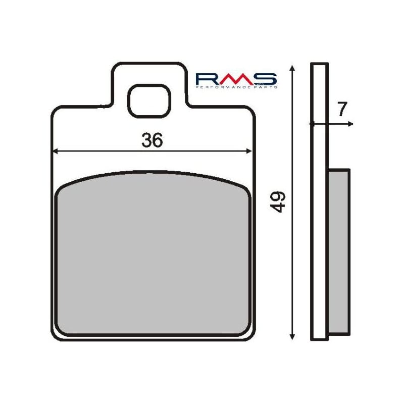 Plaquettes de Frein RMS - Organique - 225100300 - Piaggio Zip
