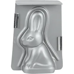 Städter Backform 3D Osterhäschen, Backform, Silber