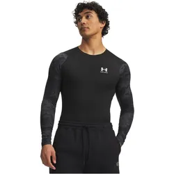 UNDER ARMOUR HeatGear Armour Compression Colorblock langarm Funktionsshirt Herren 008 - ultimate black/white XXL