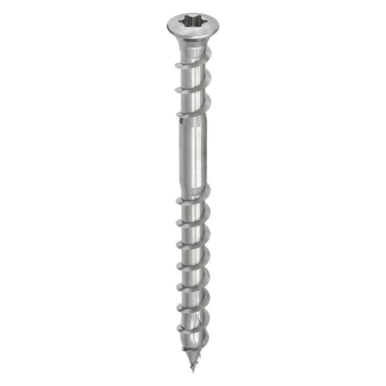 Heco TOPIX-plus Terrassenschraube Linsensenkkopf TX Unterkopfgewinde 5x50 mm Edelstahl A2 200 Stück (61756)