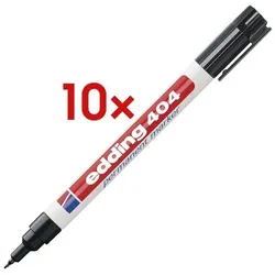 Edding 10x Permanent-Marker »404« schwarz