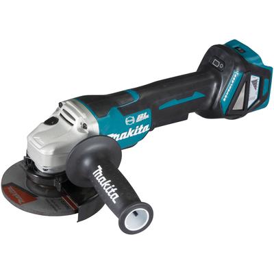 Akku-Winkelschleifer MAKITA "DGA517Z", blau (türkis), B:14cm H:15,1cm L:38cm, Schleifmaschinen, ohne Akku und Ladegerät