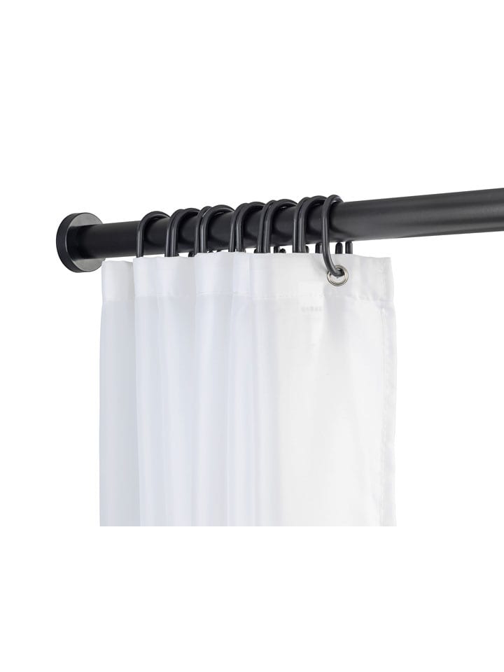 Schöner Wohnen Kollektion Teleskop-Duschvorhangstange "Obleon" in Schwarz - (L)115 cm - onesize