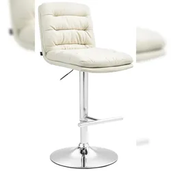 CLP Barhocker Damar Stoff creme/chrom