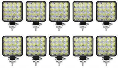 Uplifted Finds 48W High Intensity Mini LED Work Light   IP65 Waterproof Spotlight For Off Road, Jeep, & Truck 10 Pcs