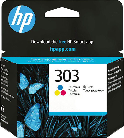 Cartucho de tinta - HP 303 tricolor, T6N01AE, 165 páginas, Compatibilidad con impresoras la serie ENVY