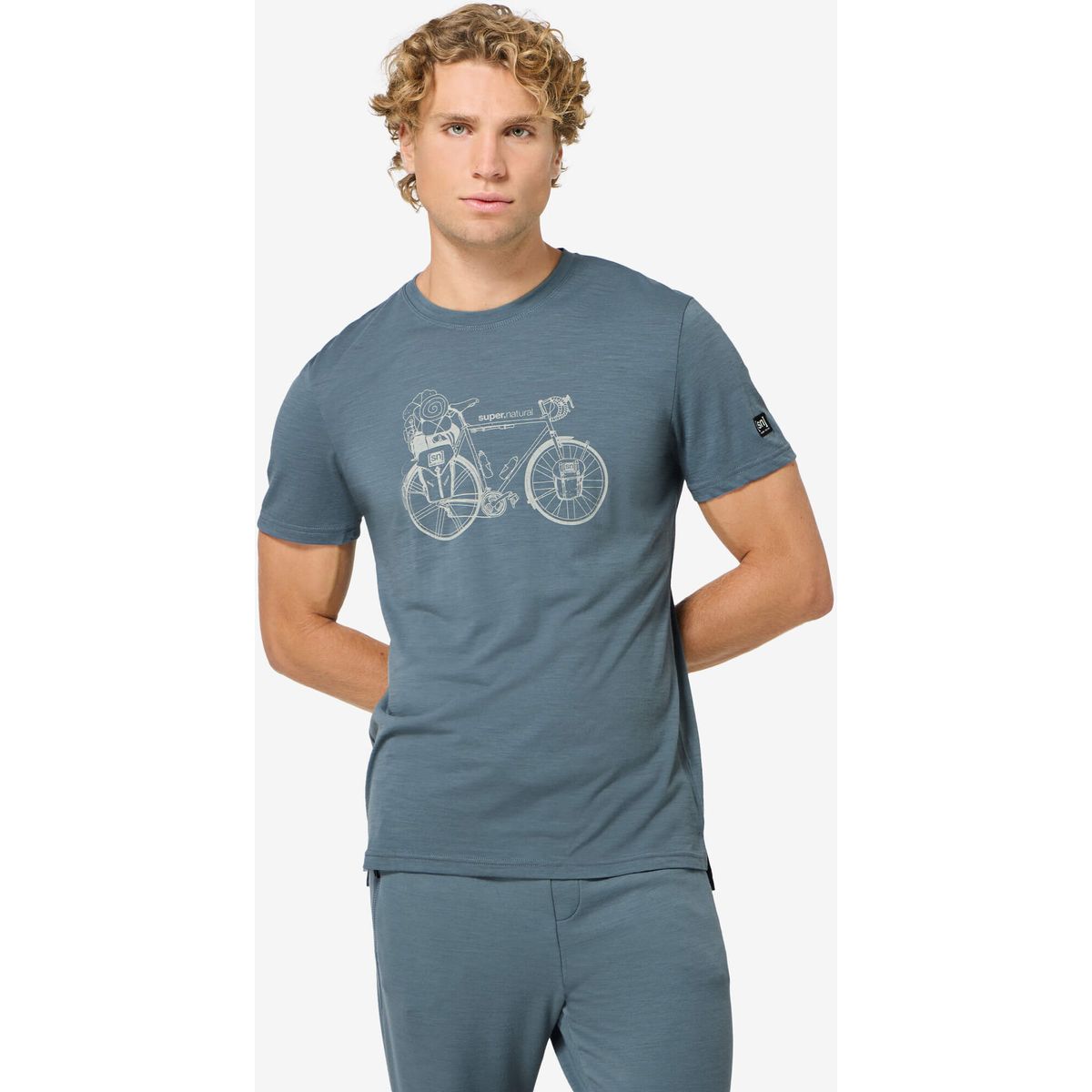 Super.Natural M Wander Wheel Tee stormy weather/feather grey (10J) XXL SNMP0127210JXXL