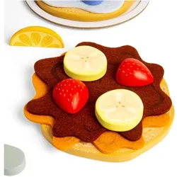 Bigjigs Holz-Pfannkuchen-Spielset, 16-tlg.