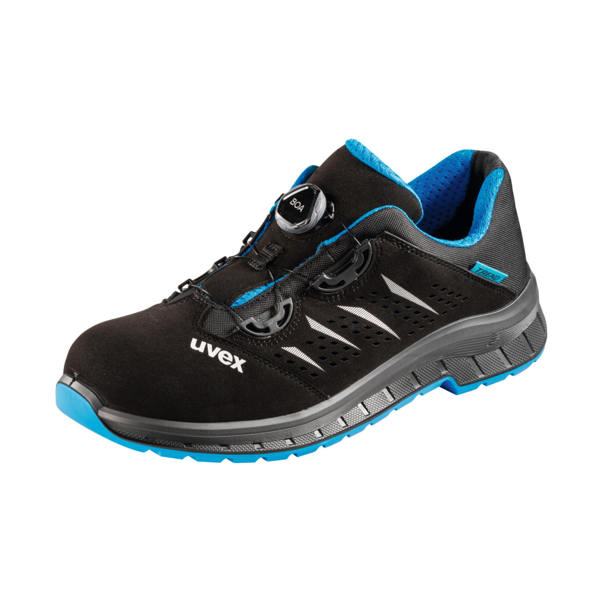uvex Halbschuh schwarz/blau uvex 2 trend, S1P BOA, EU-Schuhgröße: 40 (6938240)