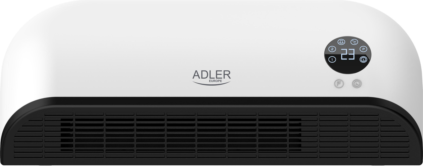 Adler AD 7751 Horizontale LED Verwarming met Touchscreen en Afstandsbediening, Zwart en Wit