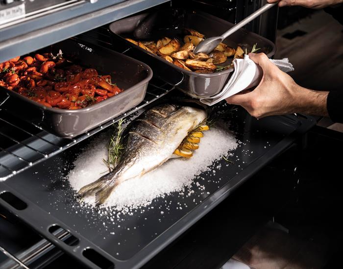 GLEM GAS Cucina A Gas Ar965mi6 Classe A-inox