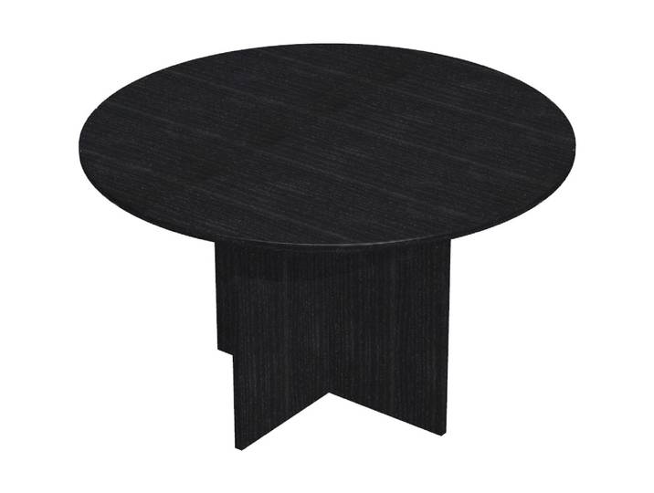 Table ronde de réunion Pronto 120 cm - Pied croix - Noir