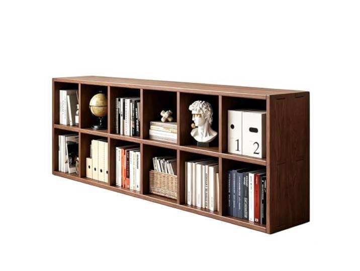 Fernsehschrank, Massivholz Kiefer, Freistehend, Tragkraft 100kg, Tv Schrank Unterhaltungsmöbel, Zapfenverbindung, Offene Fächer mit Mehreren Ablageflächen, für Wohn Schlafzimmer