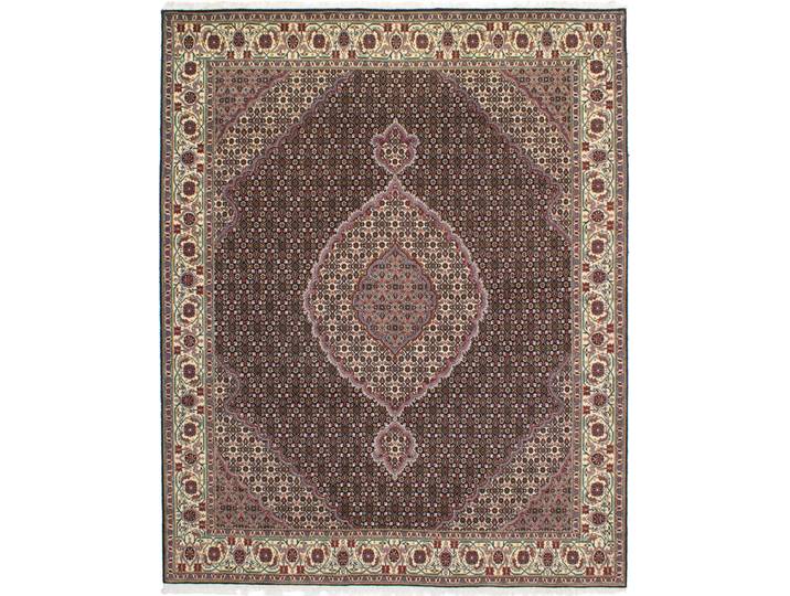 Täbriz 40Raj Teppich 201x249 Handgeknüpft Orientteppich Perserteppich Wolle mit Seide