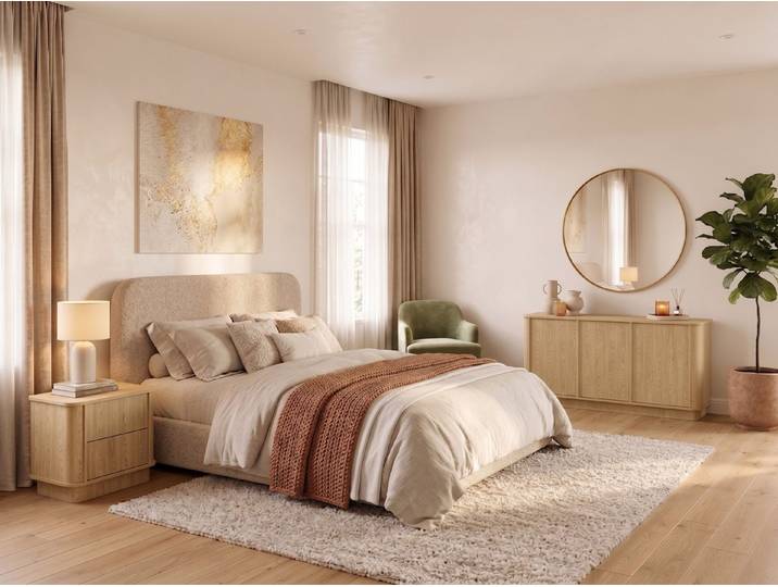 ROYAL24_MARKT Schlafzimmer-Set Rivello 2-teilig – Modernes Schlafmöbel-Set in Baltic Dune, (Schlafzimmer Set, 2-tlg., Premium - Rivello), Premium – Luxuriös – Elegant